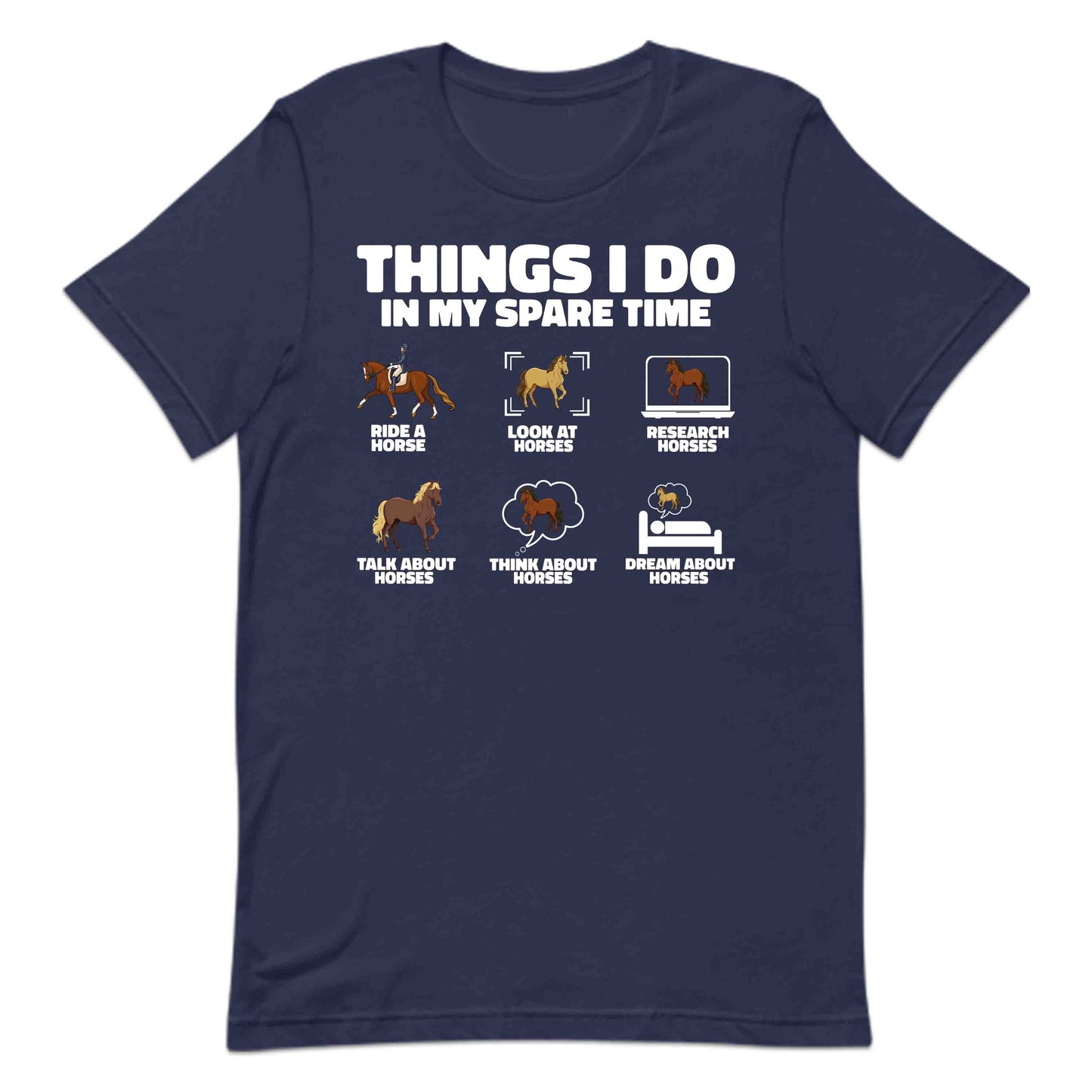 Funny Horse Lover Tee | Spare Time Horse Riding Hoodie | Equestrian Humor Sweatshirt | PRODUCT CODE: TFHYBAUIEHNFG