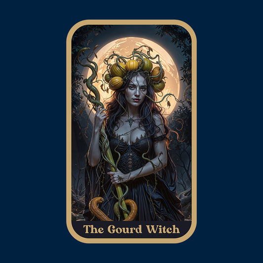 The Gourd Witch Tarot Card Witchy Halloween | PRODUCT CODE: TGRDWHCRD