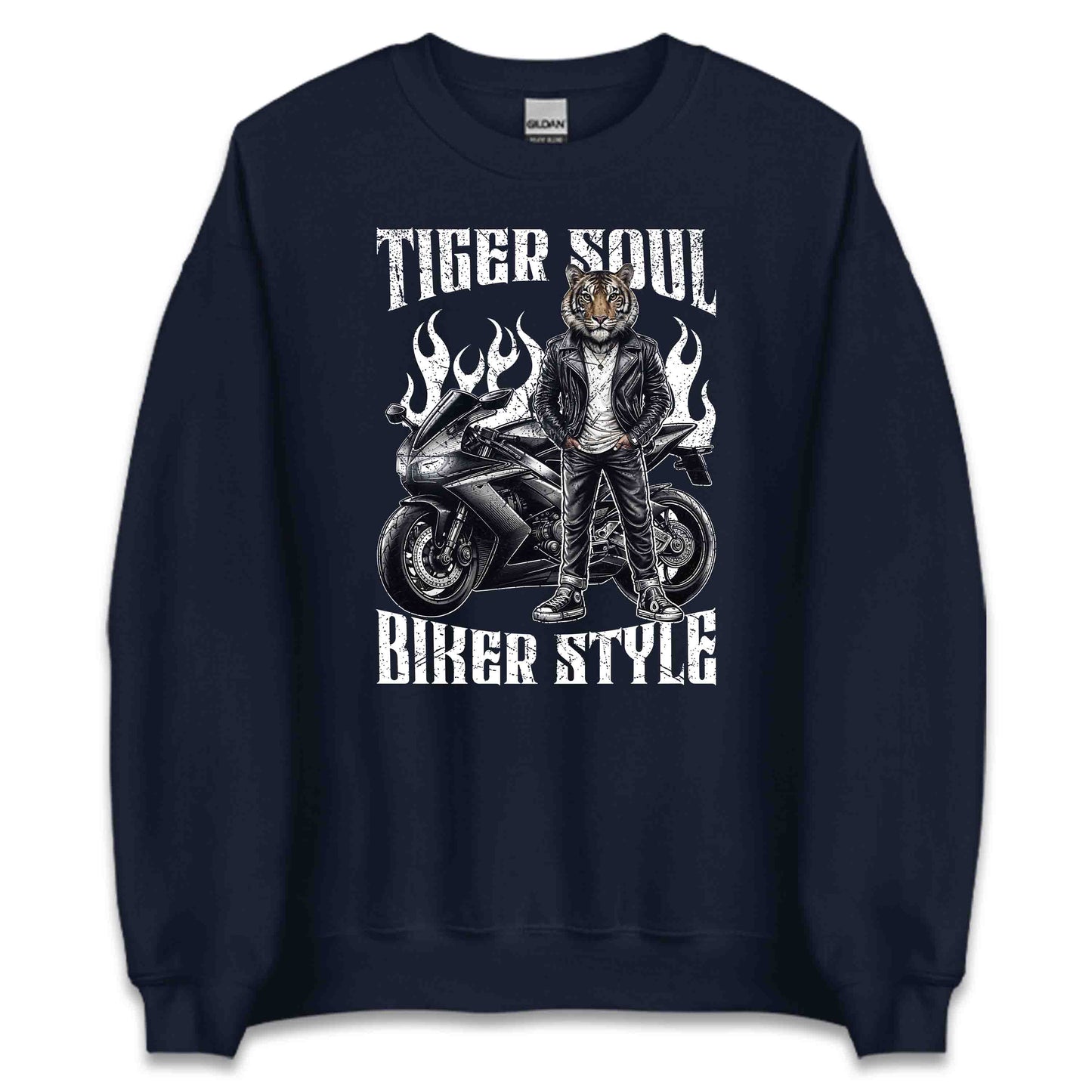 Tiger Soul Biker Style Wild & Fierce Tiger Biker Extreme Speed Racer | PRODUCT CODE: TGSKGHDEUBVU