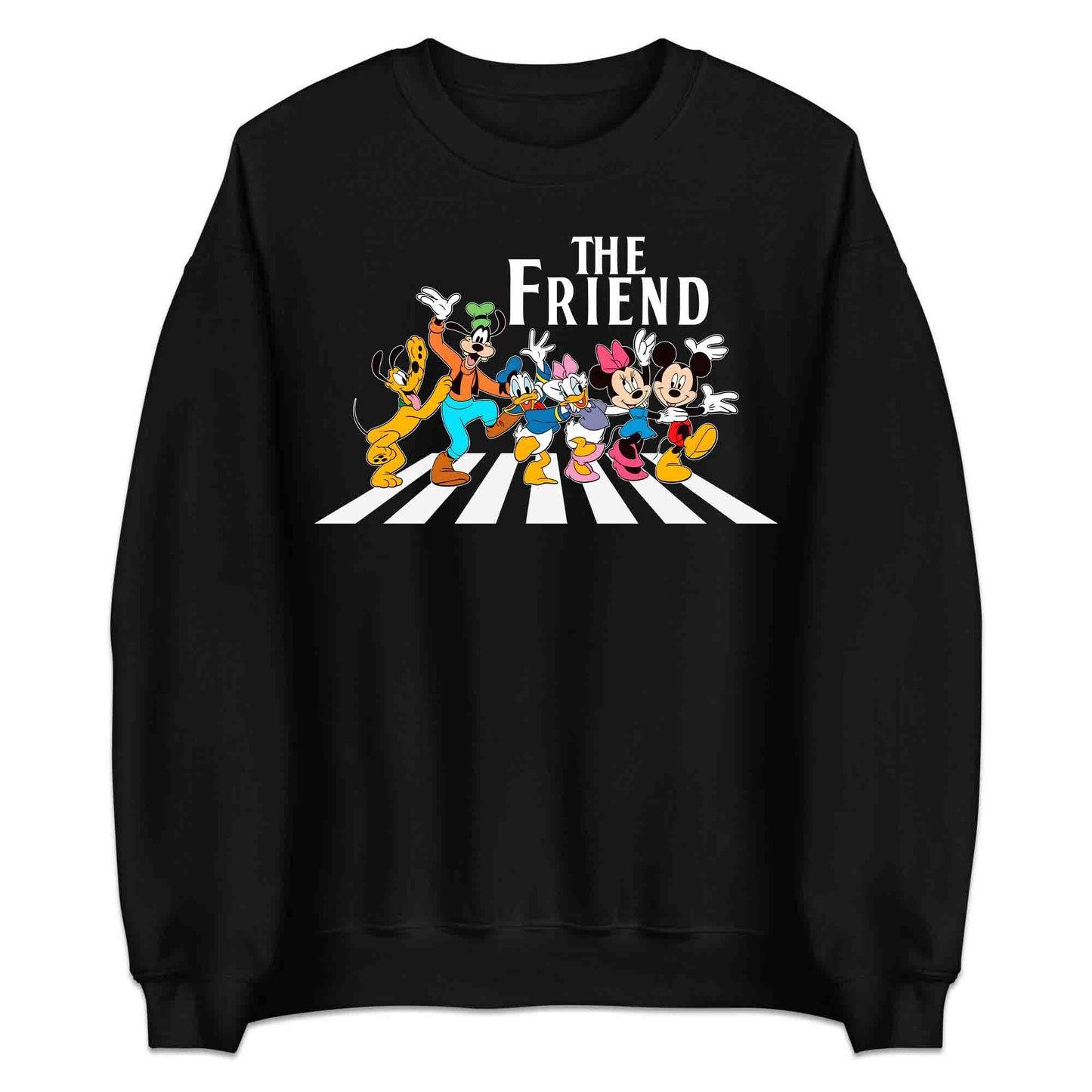 The Friends Disney T-Shirt | Mickey & Friends Walking Abbey Road Jumper | The Beatles Fan Hoodie | PRODUCT CODE: THFERISOANCY