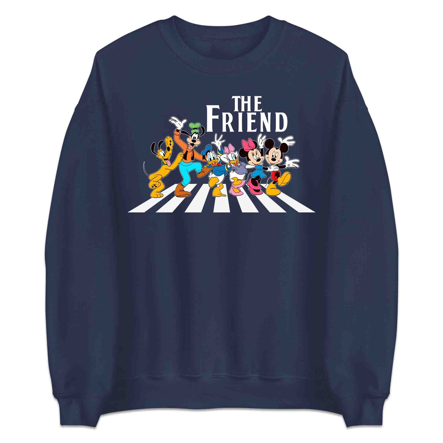 The Friends Disney T-Shirt | Mickey & Friends Walking Abbey Road Jumper | The Beatles Fan Hoodie | PRODUCT CODE: THFERISOANCY