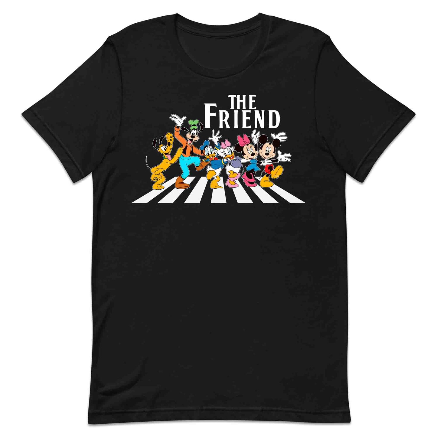 The Friends Disney T-Shirt | Mickey & Friends Walking Abbey Road Jumper | The Beatles Fan Hoodie | PRODUCT CODE: THFERISOANCY