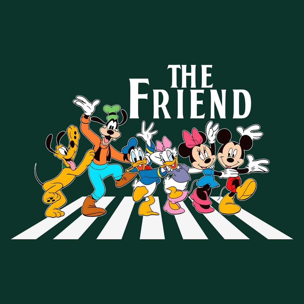 The Friends Disney T-Shirt | Mickey & Friends Walking Abbey Road Jumper | The Beatles Fan Hoodie | PRODUCT CODE: THFERISOANCY