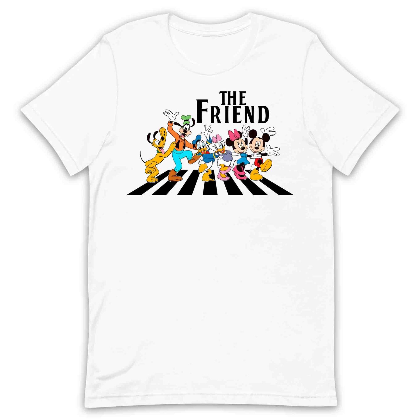 The Friends Disney T-Shirt | Mickey & Friends Walking Abbey Road Jumper | The Beatles Fan Hoodie | PRODUCT CODE: THFERISOANCY