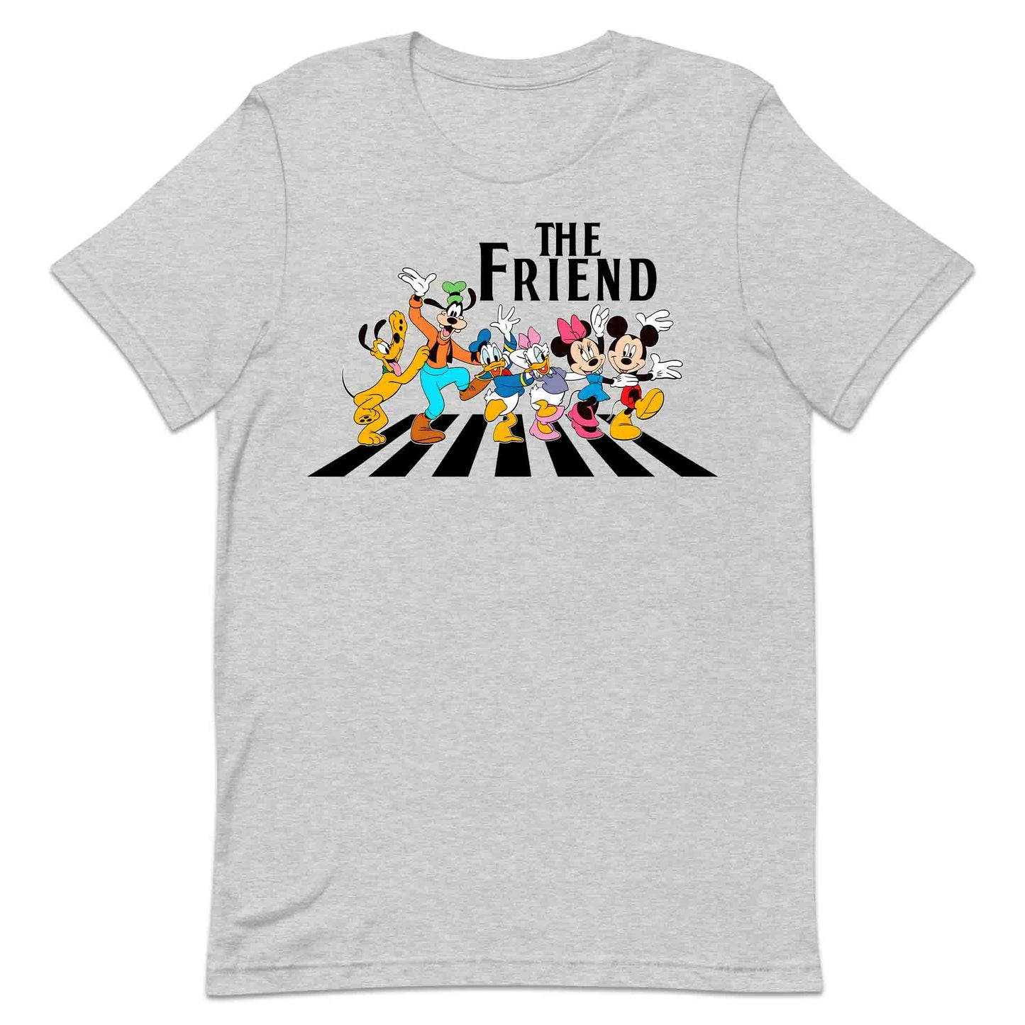 The Friends Disney T-Shirt | Mickey & Friends Walking Abbey Road Jumper | The Beatles Fan Hoodie | PRODUCT CODE: THFERISOANCY