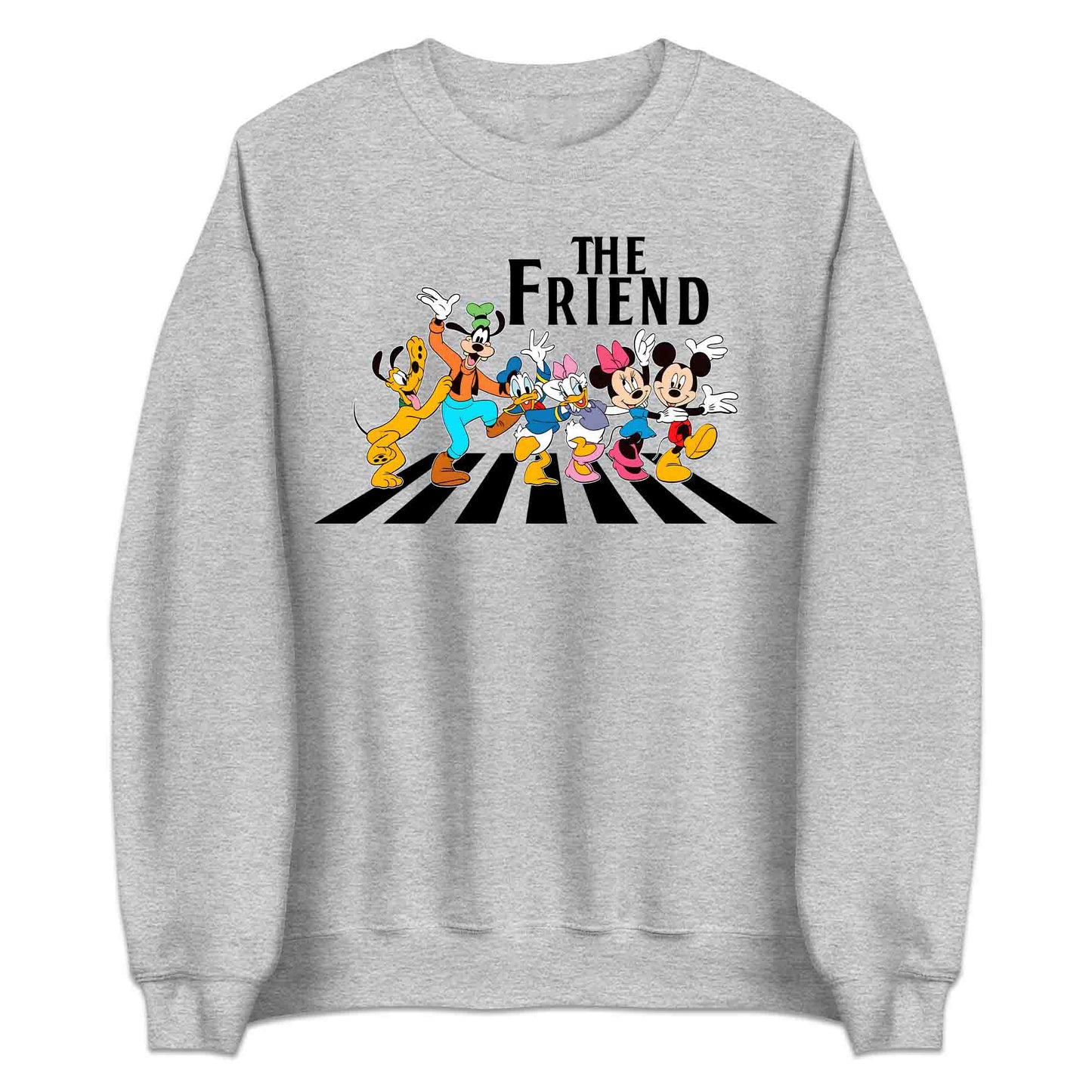 The Friends Disney T-Shirt | Mickey & Friends Walking Abbey Road Jumper | The Beatles Fan Hoodie | PRODUCT CODE: THFERISOANCY