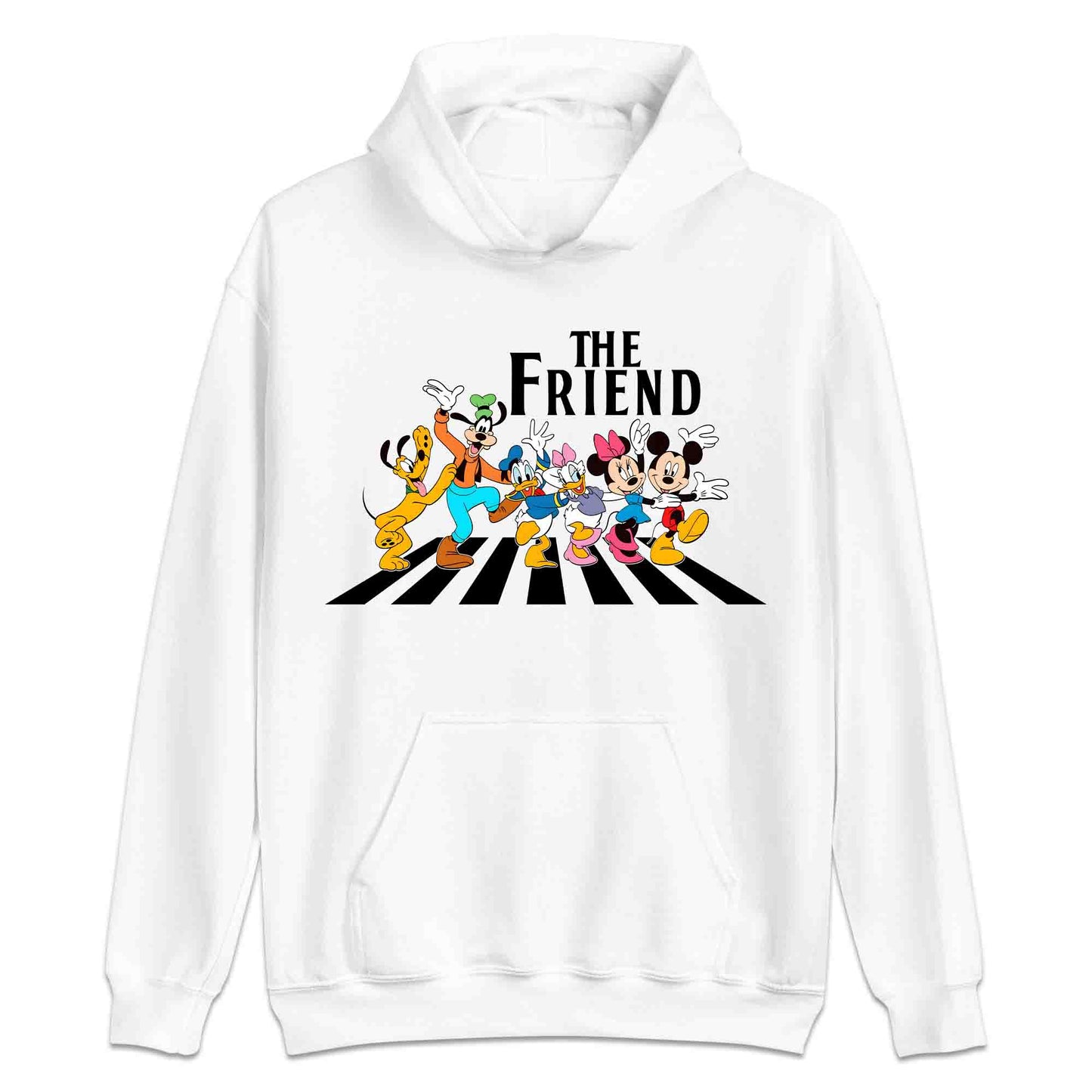 The Friends Disney T-Shirt | Mickey & Friends Walking Abbey Road Jumper | The Beatles Fan Hoodie | PRODUCT CODE: THFERISOANCY