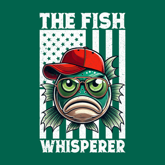 The Fish Whisperer Funny & Patriotic Fishing | PRODUCT CODE: THFWSPREFNYPA