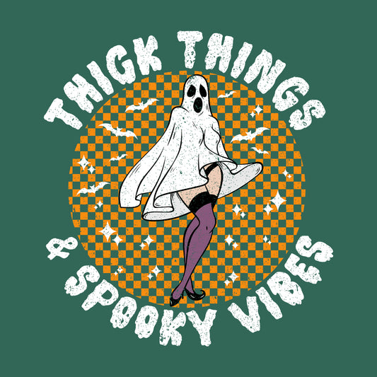 Thick Thighs & Spooky Vibes Halloween Witch Boo-tiful Autumn | PRODUCT CODE: THKCGISPKV