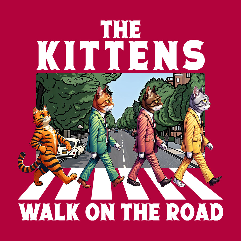 The Kittens Walk On The Road Cute Cat Crosswalk | PRODUCT CODE: THKETNSCR