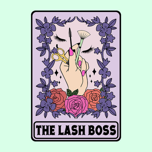 The Lash Boss Tarot Card Eyelash Artist | PRODUCT CODE: THLSHABOCD