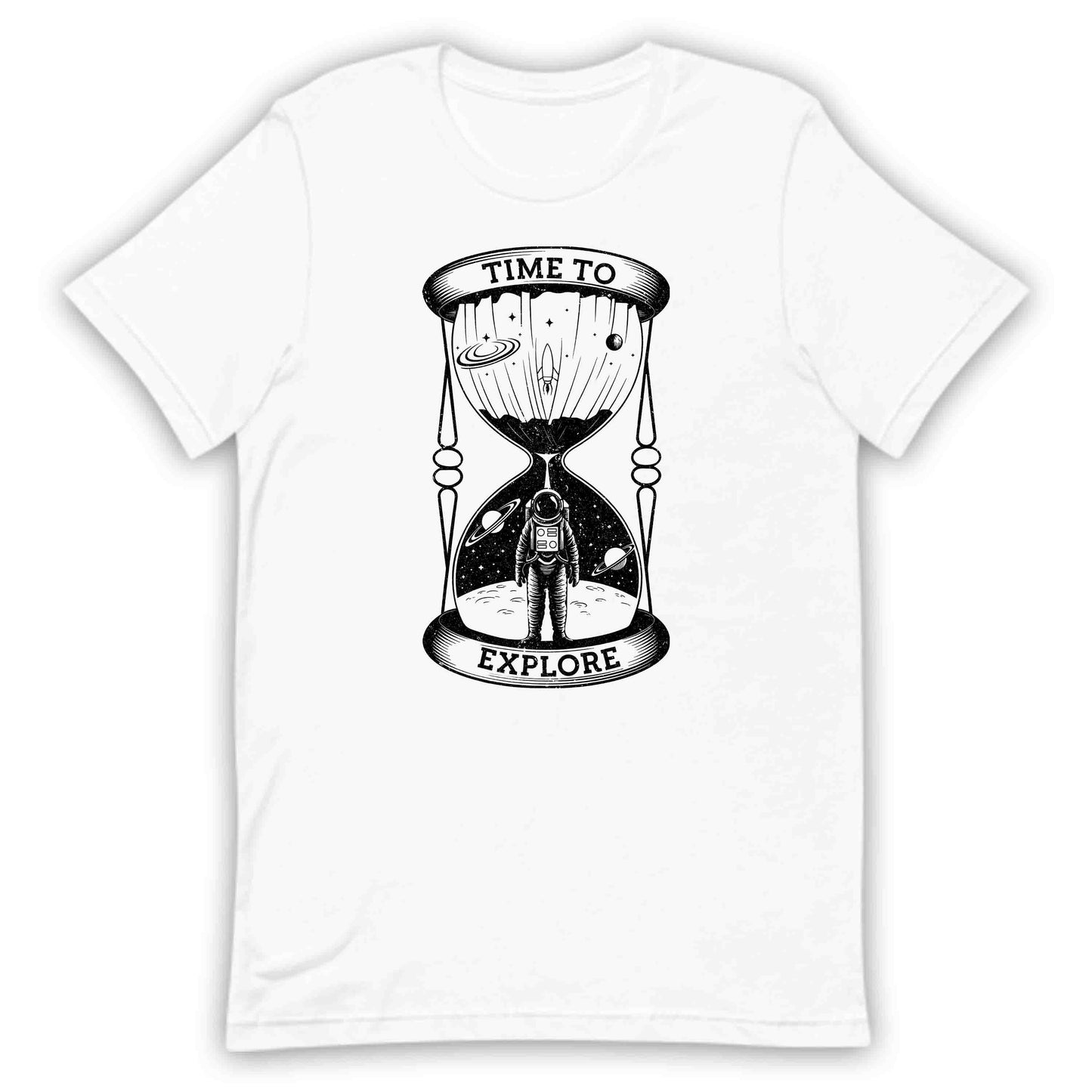 Time to Explore Celestial Hourglass Cosmonaut Space Astronaut Planets | PRODUCT CODE: TMHRGLSCMANU