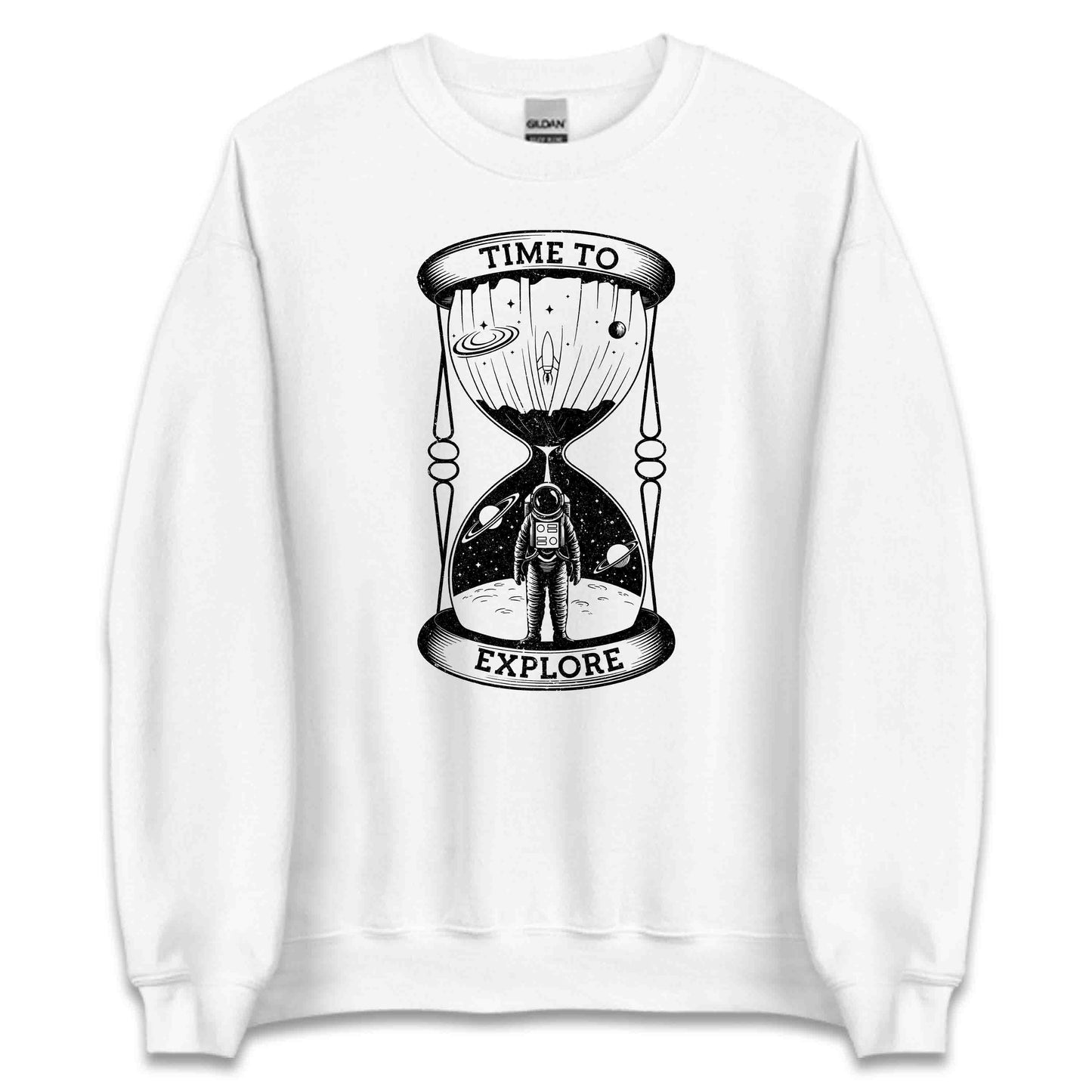Time to Explore Celestial Hourglass Cosmonaut Space Astronaut Planets | PRODUCT CODE: TMHRGLSCMANU