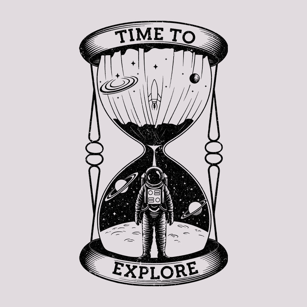 Time to Explore Celestial Hourglass Cosmonaut Space Astronaut Planets | PRODUCT CODE: TMHRGLSCMANU