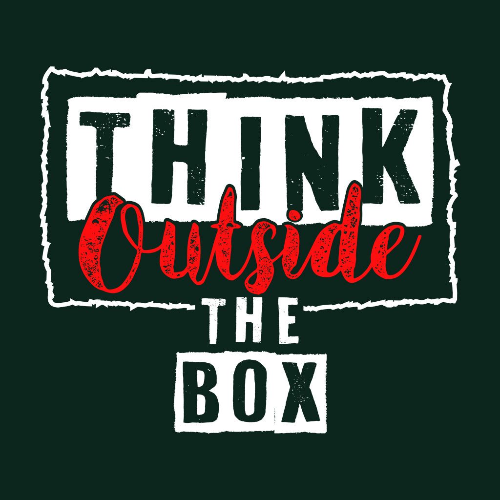 Think Outside the Box Motivational Typography | PRODUCT CODE: TNKHOUSEBXOM