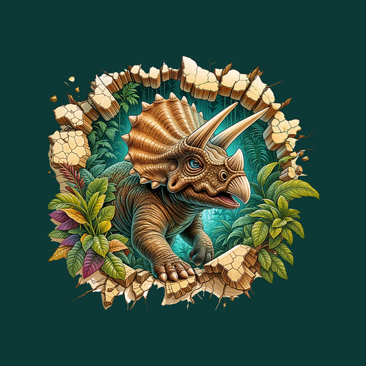 Triceratops Jungle Breakout Epic Triceratops 3D Realistic Jurassic Dino | PRODUCT CODE: TRCPJNGLBRKD