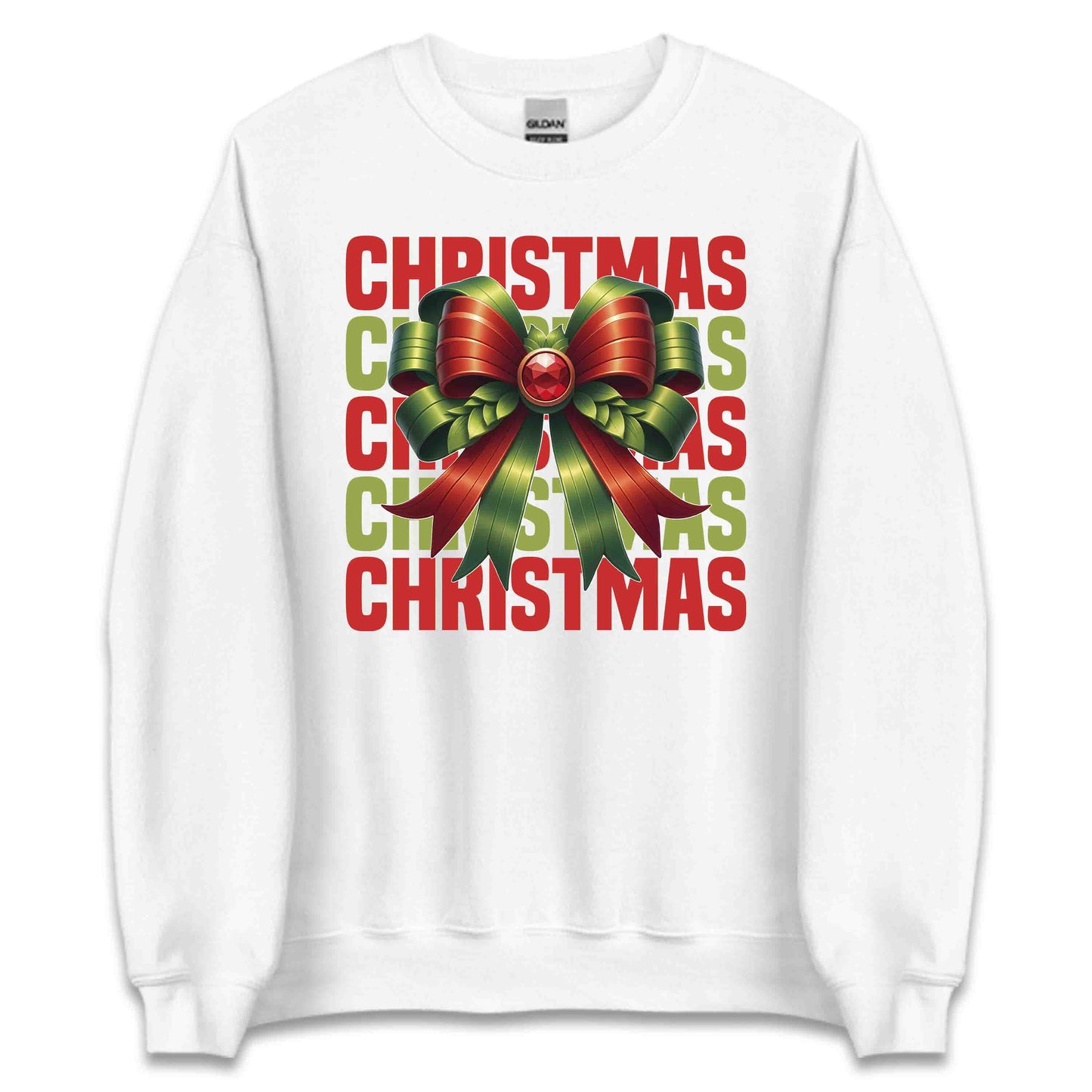 Traditional Christmas Bow Festive Coquette Xmas | PRODUCT CODE: TRDNLCHRBWON