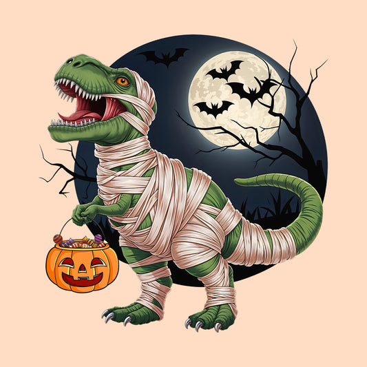 Halloween Mummy Dinosaur Spooky Saurus T-Rex Halloween | PRODUCT CODE: TRHLXDNSUR