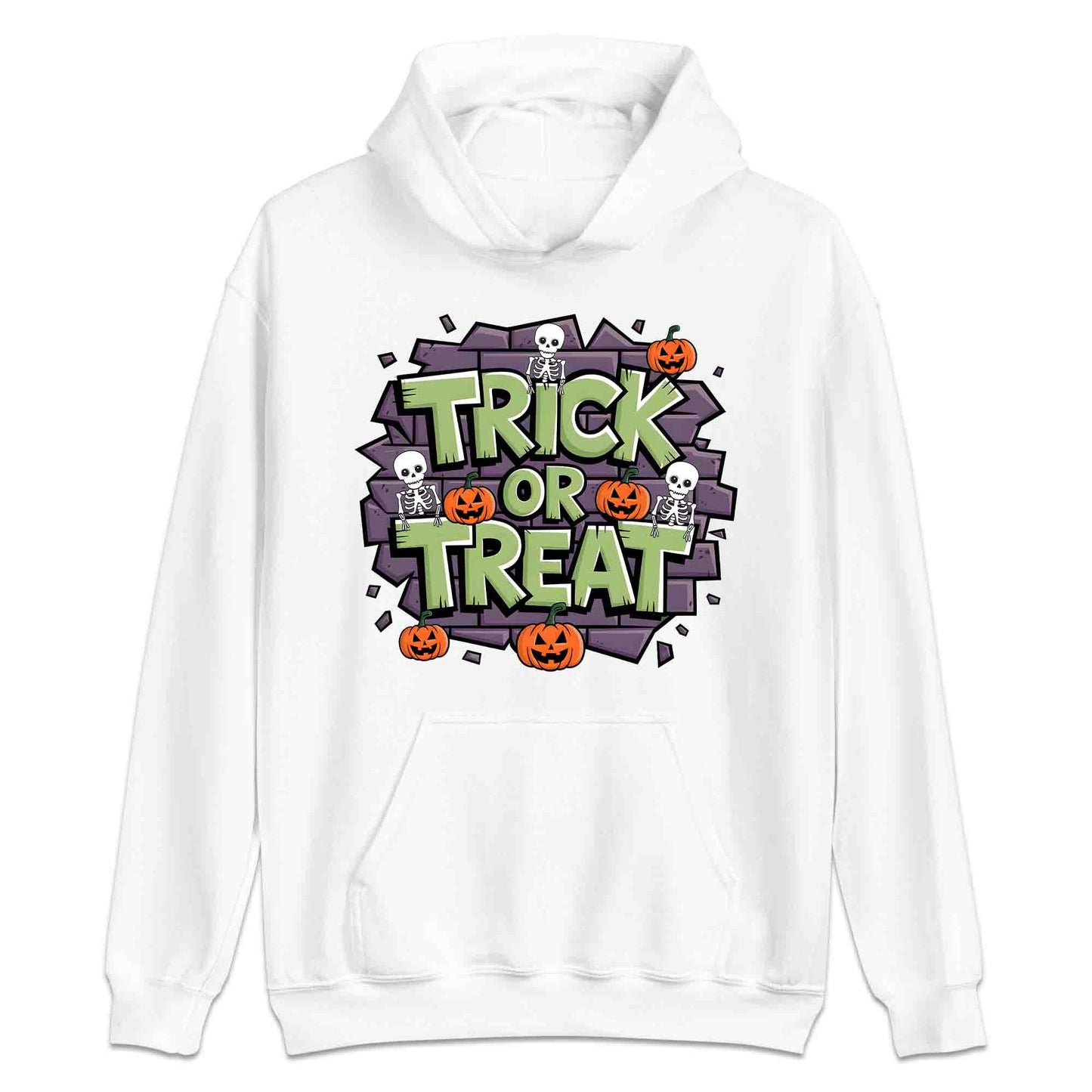 Trick or Treat T-Shirt, Spooky Skeleton Sweatshirt, Pumpkin Halloween Hoodie | PRODUCT CODE: TRKDBHKNC