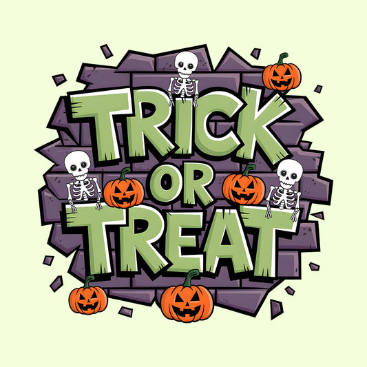 Trick or Treat T-Shirt, Spooky Skeleton Sweatshirt, Pumpkin Halloween Hoodie | PRODUCT CODE: TRKDBHKNC