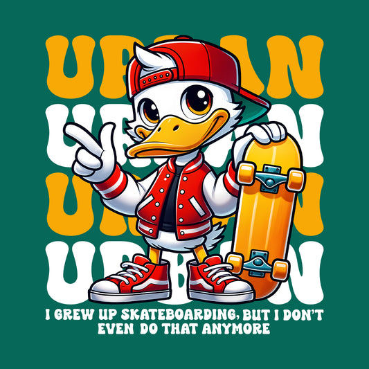 Urban Skater Duck Enthusiasts Cartoon Duck Streetwear | PRODUCT CODE: UBRSKTRENDK