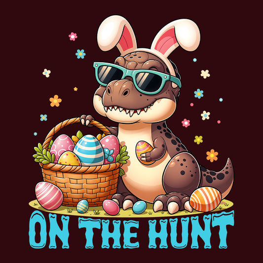 Easter Dinosaur T-Shirt | Bunny-Eared T-Rex & Eggs Jumper | Dino Egg Hunt Hoodie | PRODUCT CODE: UIWERMXCVA
