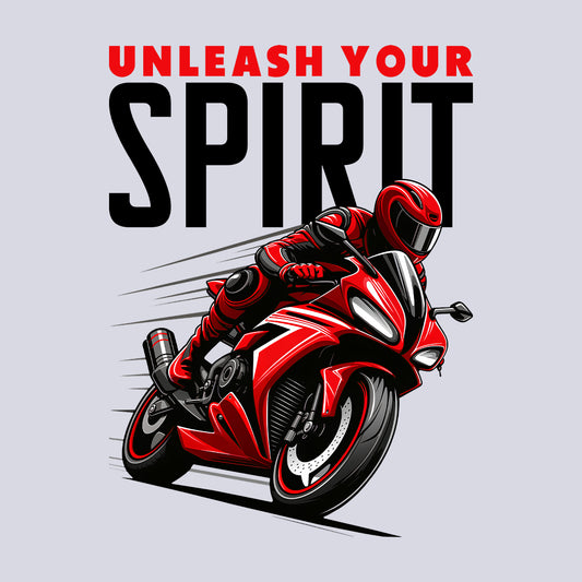 Unleash Your Spirit Motorcycle Biking Enthusiasts | PRODUCT CODE: UNLYRSMOTYLBK