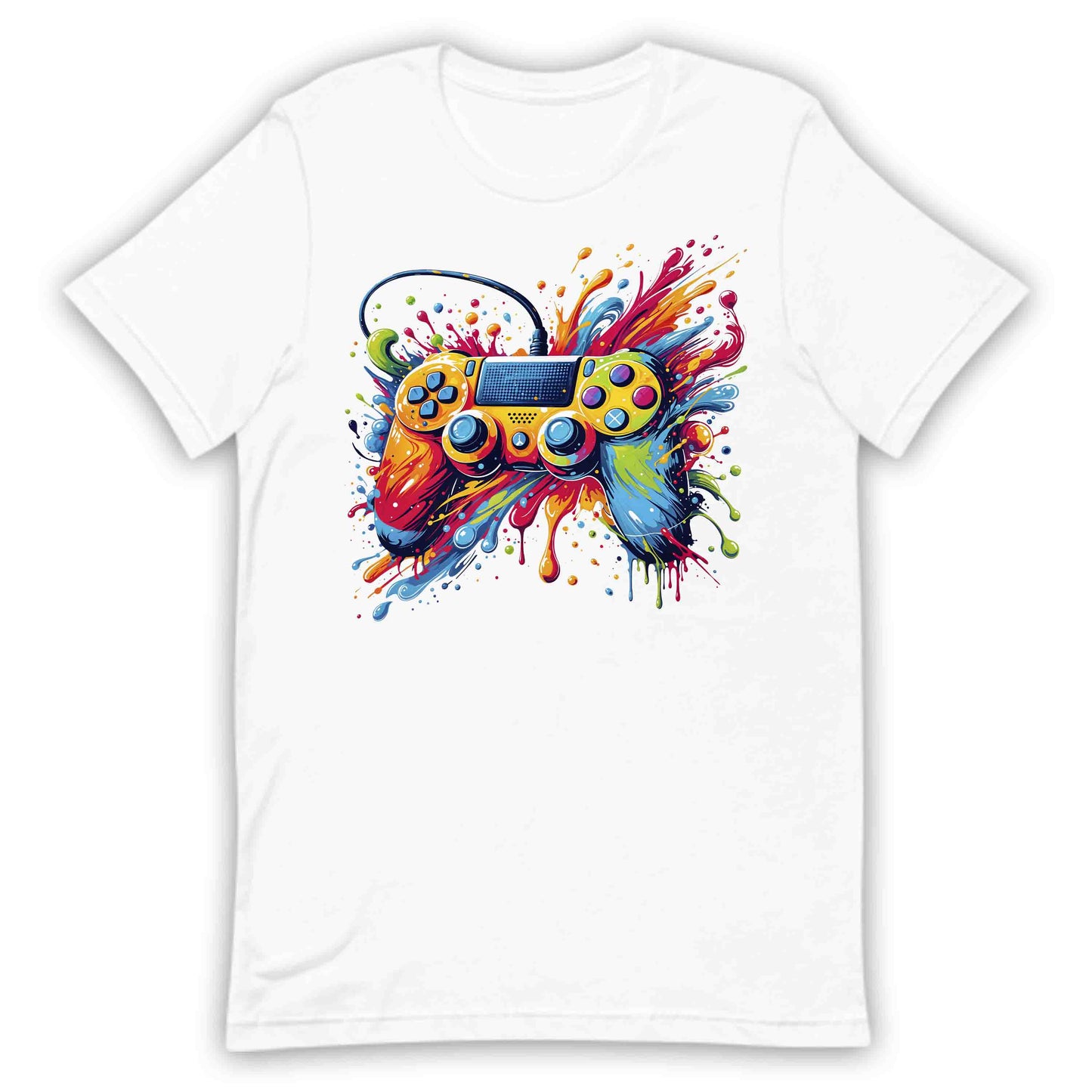 Vibrant Splatter Gaming Controller Gamers & Streamers | PRODUCT CODE: VBRNTGMACNO