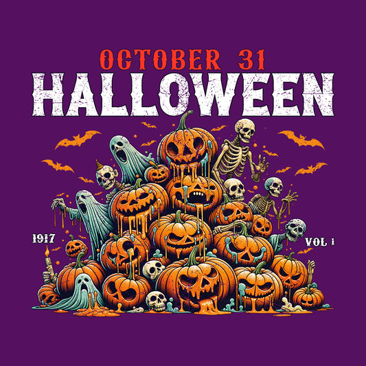 Vintage Halloween Monster Mash Dripping Jack-O'-Lanterns | PRODUCT CODE: VGTHLWMSH