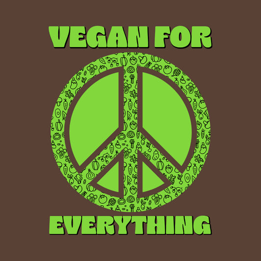 Vegan For Everything Peace Sign Eco-Friendly Veganism Awareness | PRODUCT CODE: VNGFREVTHN