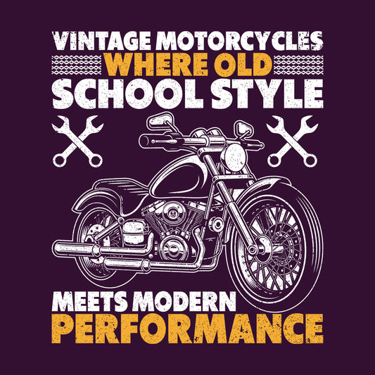 Vintage Motorcycle Enthusiast Retro Motorbikes Aficionado | PRODUCT CODE: VNGMORYLCEN