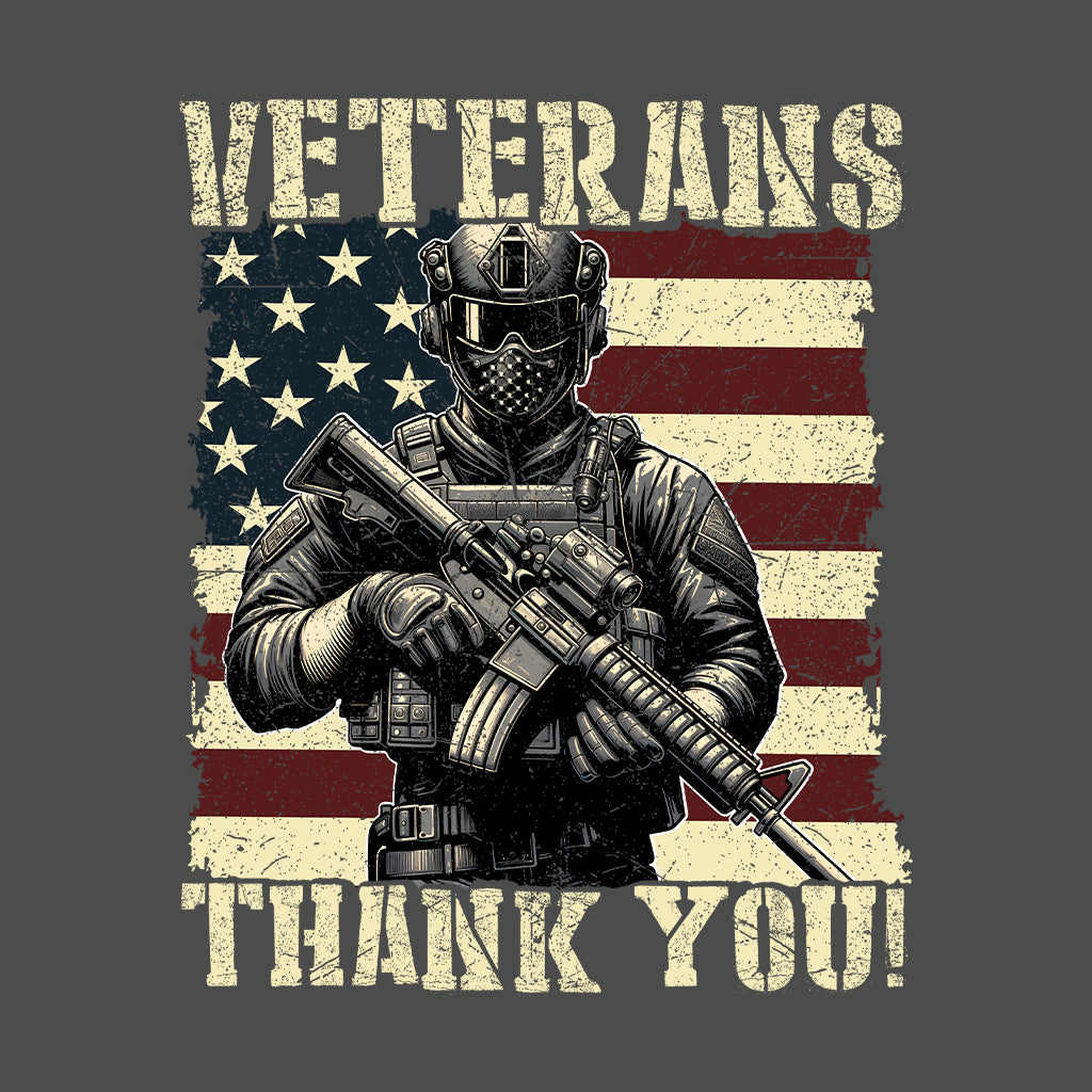 Veterans Thank You Military Appreciation Patriotic USA Pride | PRODUCT CODE: VRTHNKSYUOA
