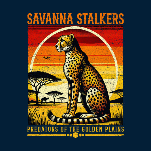 Vintage Cheetah Safari Savanna Stalkers Retro Predators of the Golden Plains | PRODUCT CODE: VTHSVNHESKLT