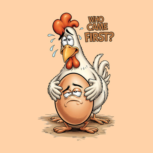 Who Came First T-Shirt, Funny Chicken Sweatshirt, Farm Humor Hoodie | PRODUCT CODE: WERKJHSA