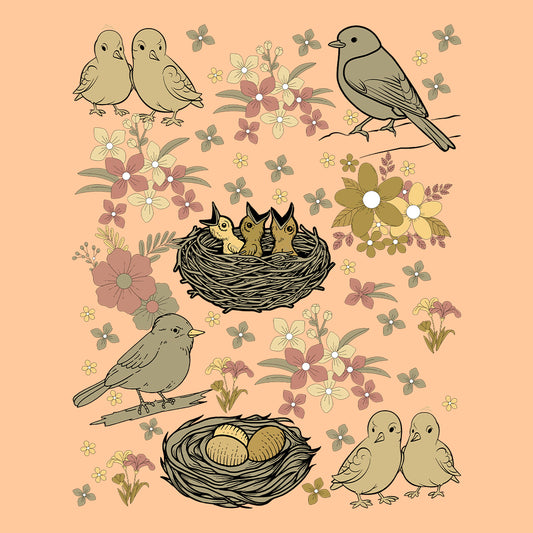 Whimsical Bird Enchanted Forest Rustic Naturecore | PRODUCT CODE: WHBEFRSNB