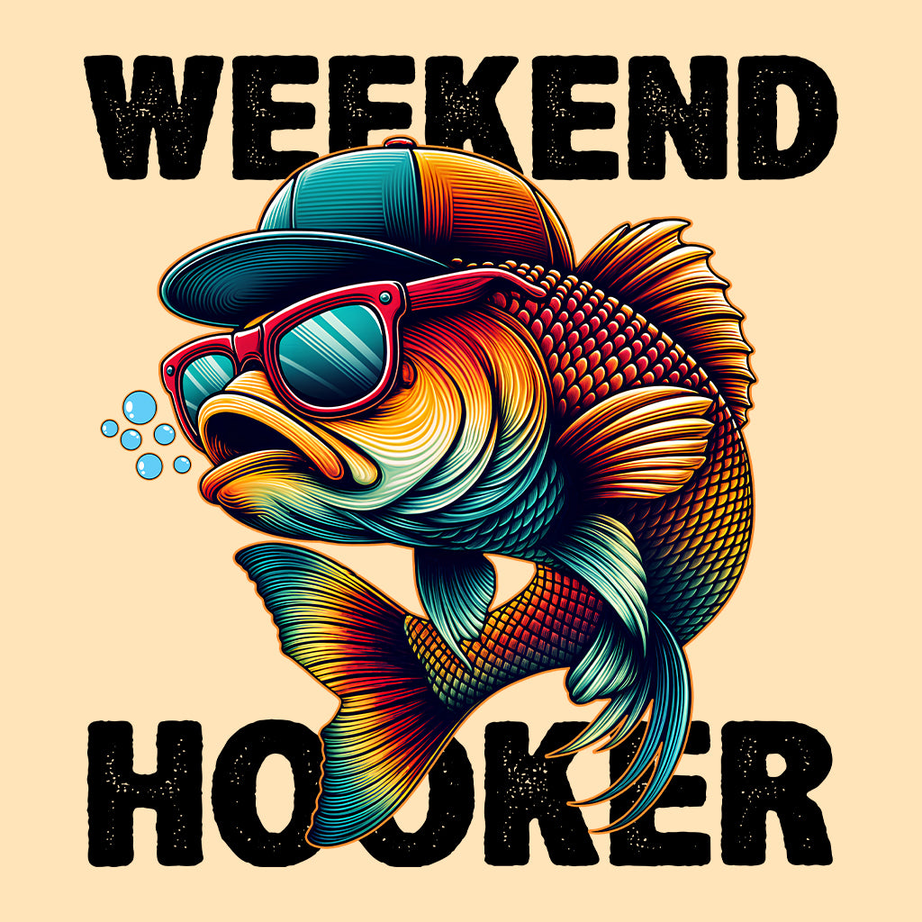 Weekend Hooker Humor Sarcastic Fish | PRODUCT CODE: WKEHKOREF