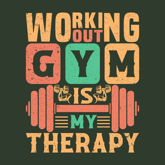 Working Out Gym Is My Therapy Gym Training | PRODUCT CODE: WKNGYMTHPYRFL