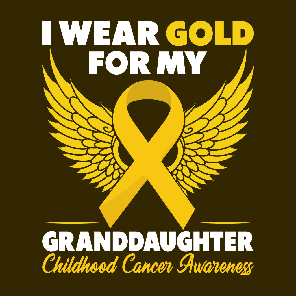 Childhood Cancer Awareness I Wear Gold For My Granddaughter | PRODUCT CODE: WRGLDFMGRD