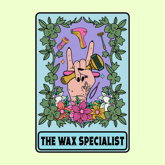 The Wax Specialist Tarot Card | PRODUCT CODE: WXNGTRICD