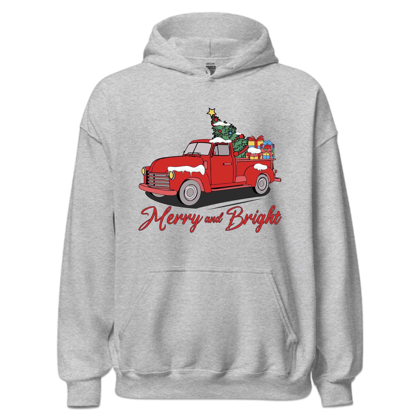 Merry And Bright Christmas Red Truck With Tree Xmas | PRODUCT CODE: YRMBRGHTCKU