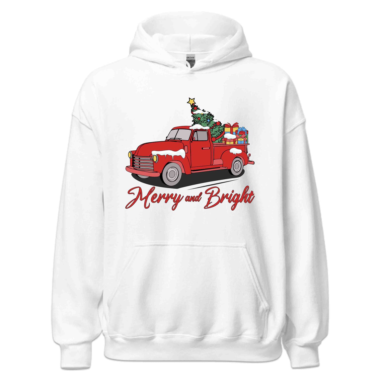 Merry And Bright Christmas Red Truck With Tree Xmas | PRODUCT CODE: YRMBRGHTCKU