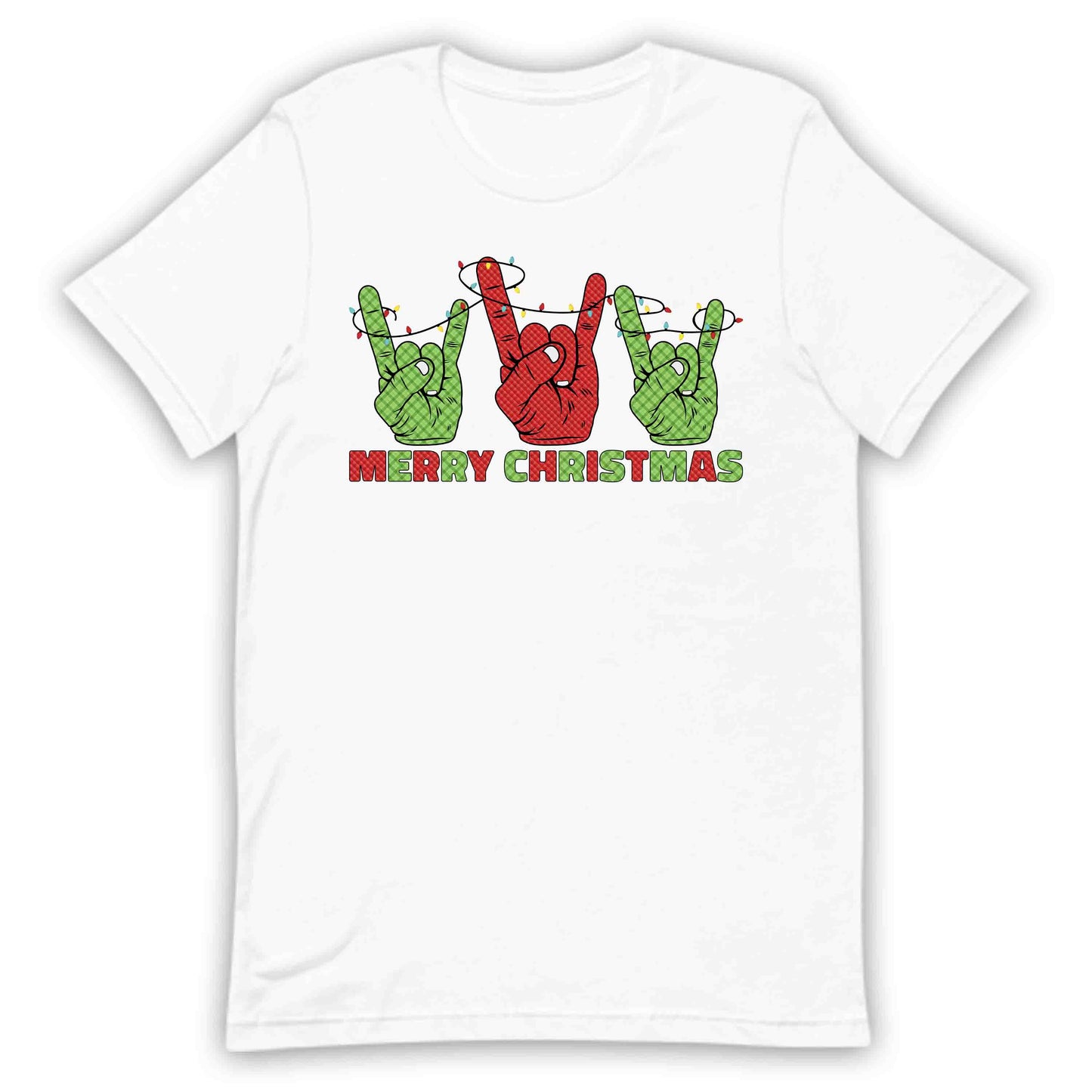 Merry Christmas Rock Sign Xmas Rock N Roll Hands Gesture | PRODUCT CODE: YRMCHRKCOHN