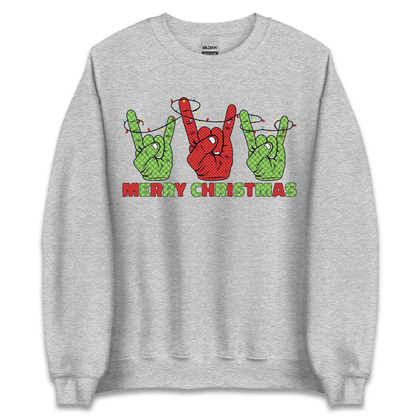 Merry Christmas Rock Sign Xmas Rock N Roll Hands Gesture | PRODUCT CODE: YRMCHRKCOHN