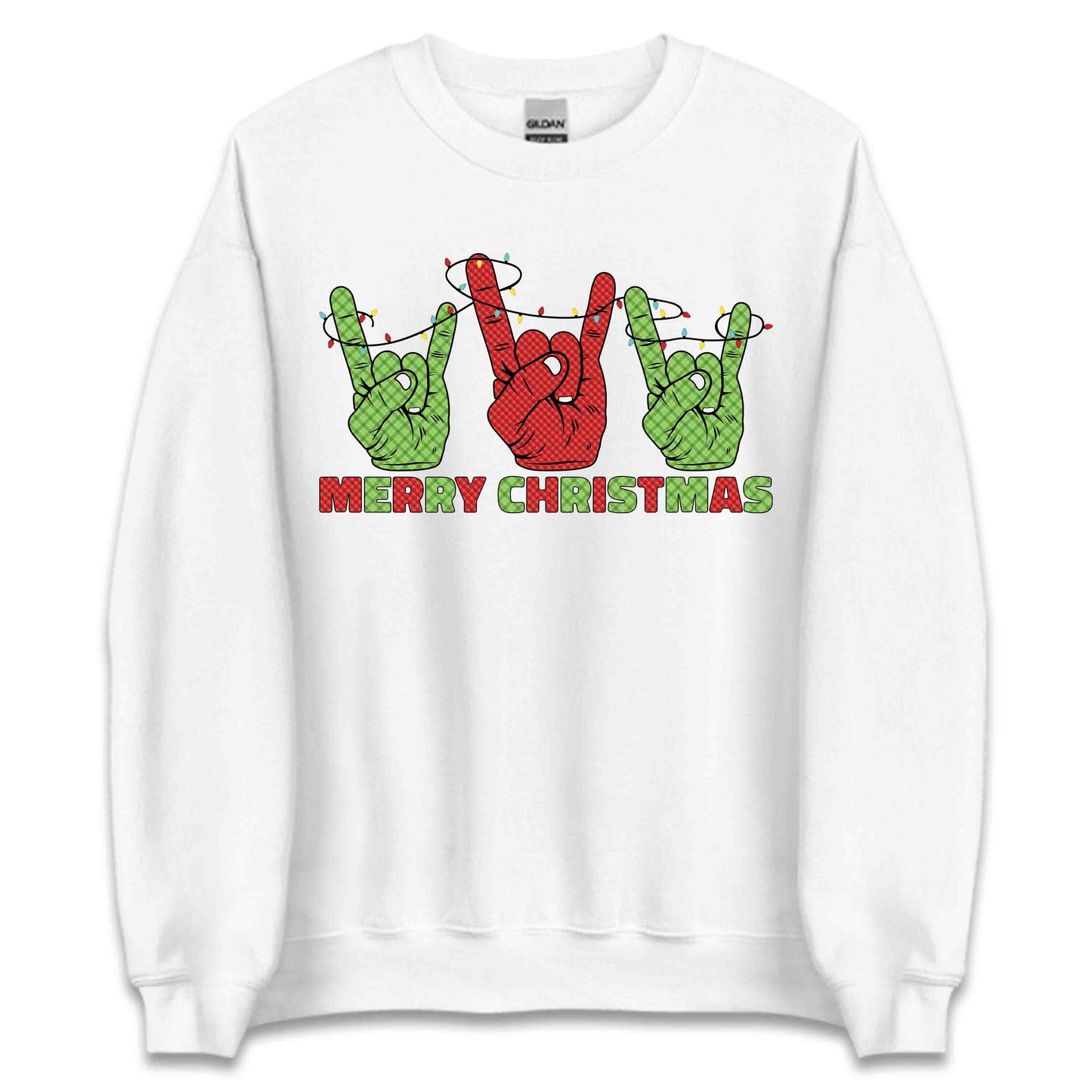 Merry Christmas Rock Sign Xmas Rock N Roll Hands Gesture | PRODUCT CODE: YRMCHRKCOHN