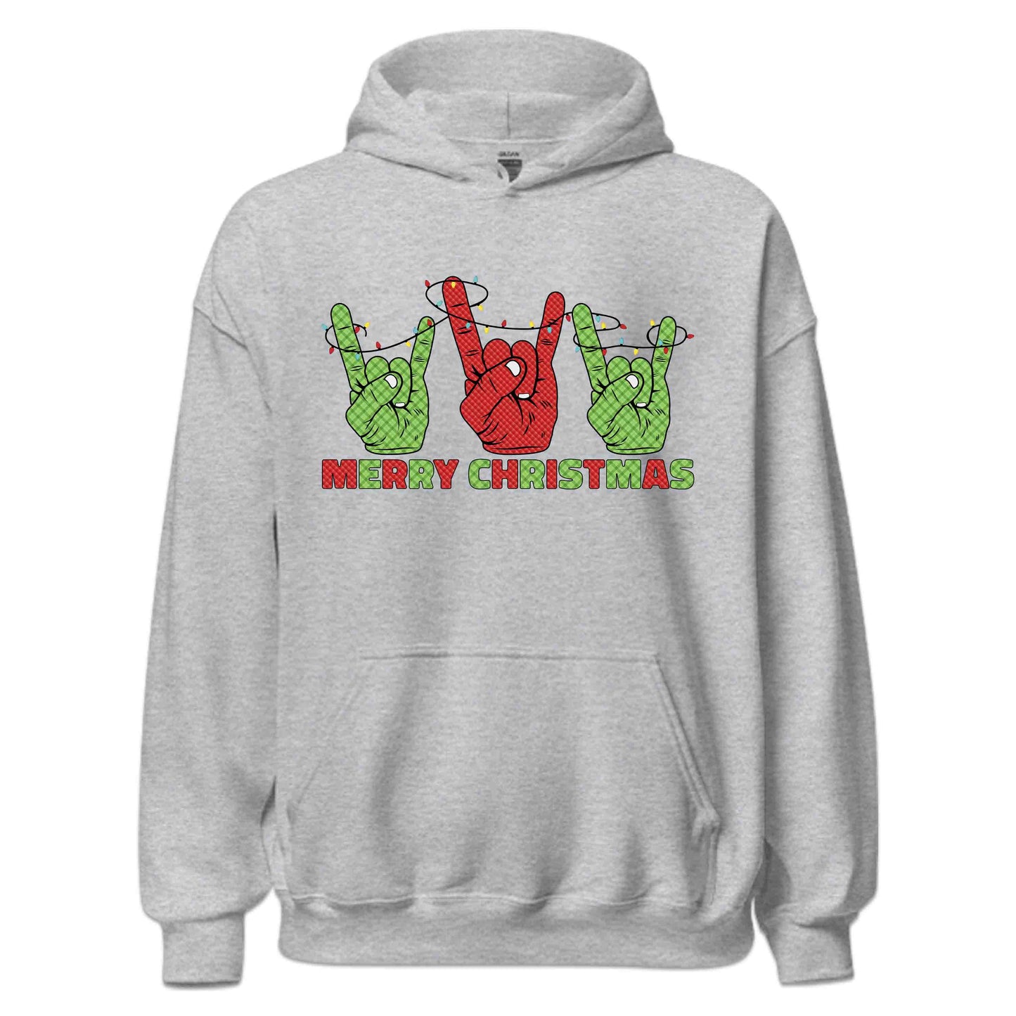 Merry Christmas Rock Sign Xmas Rock N Roll Hands Gesture | PRODUCT CODE: YRMCHRKCOHN