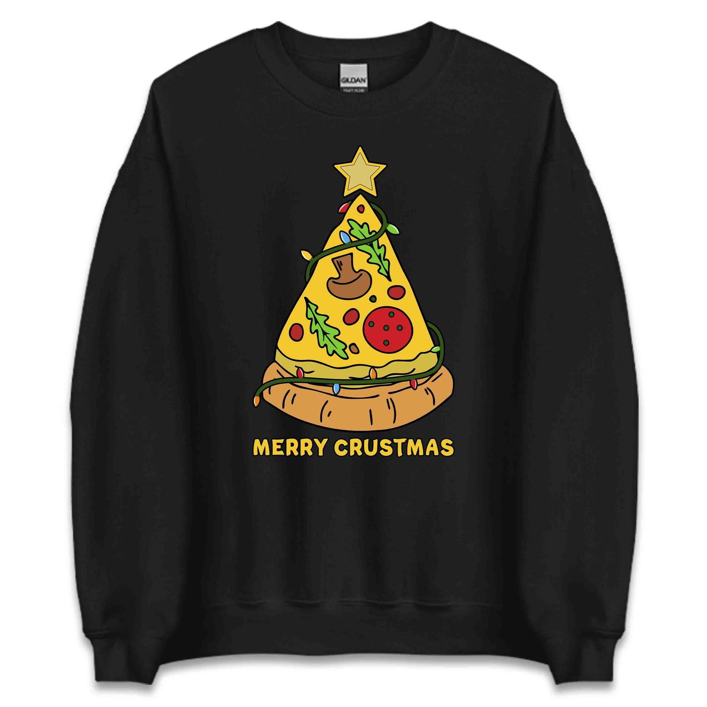 Merry Crustmas Pizza Christmas Tree Xmas Festive Food | PRODUCT CODE: YRMCUSTPZXA