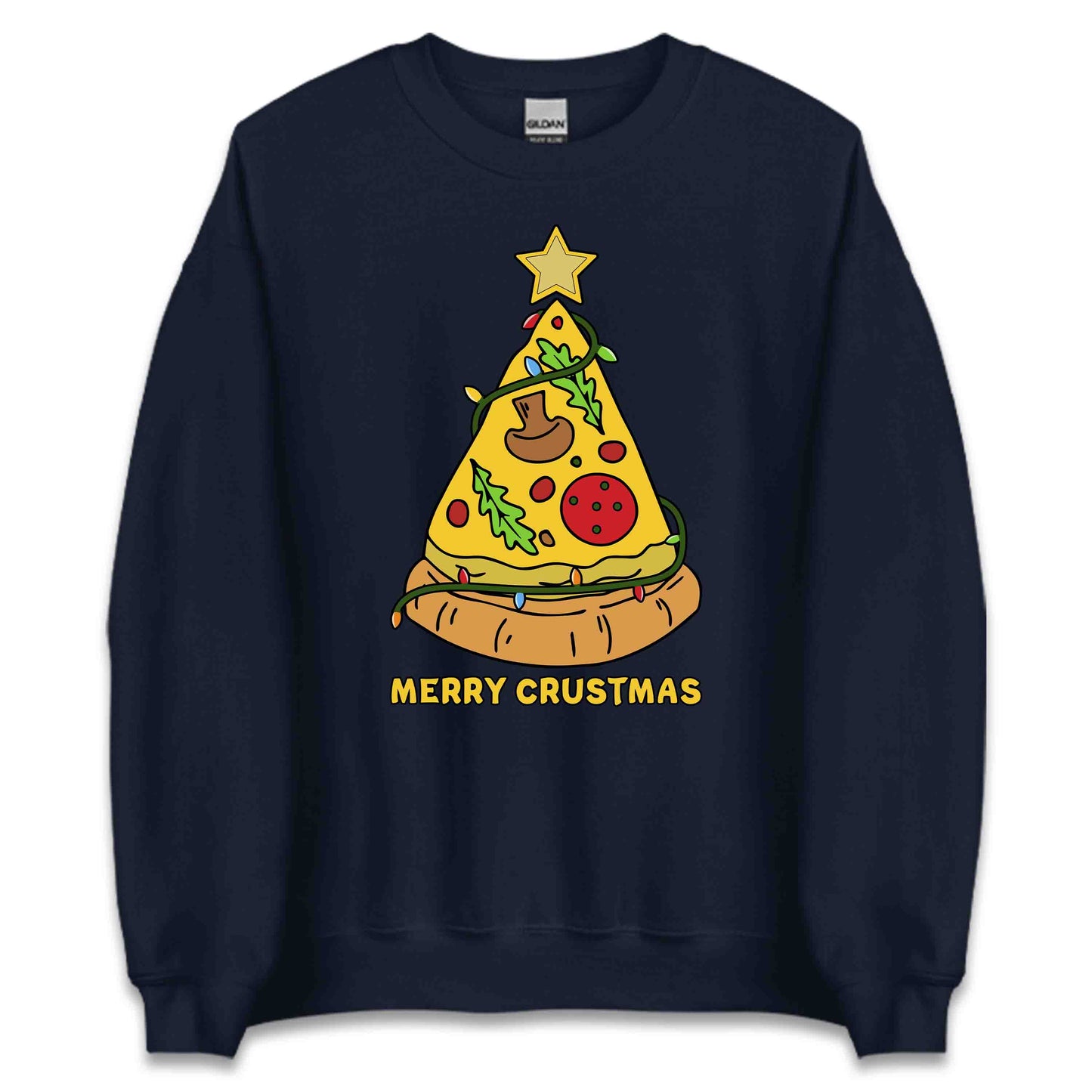 Merry Crustmas Pizza Christmas Tree Xmas Festive Food | PRODUCT CODE: YRMCUSTPZXA