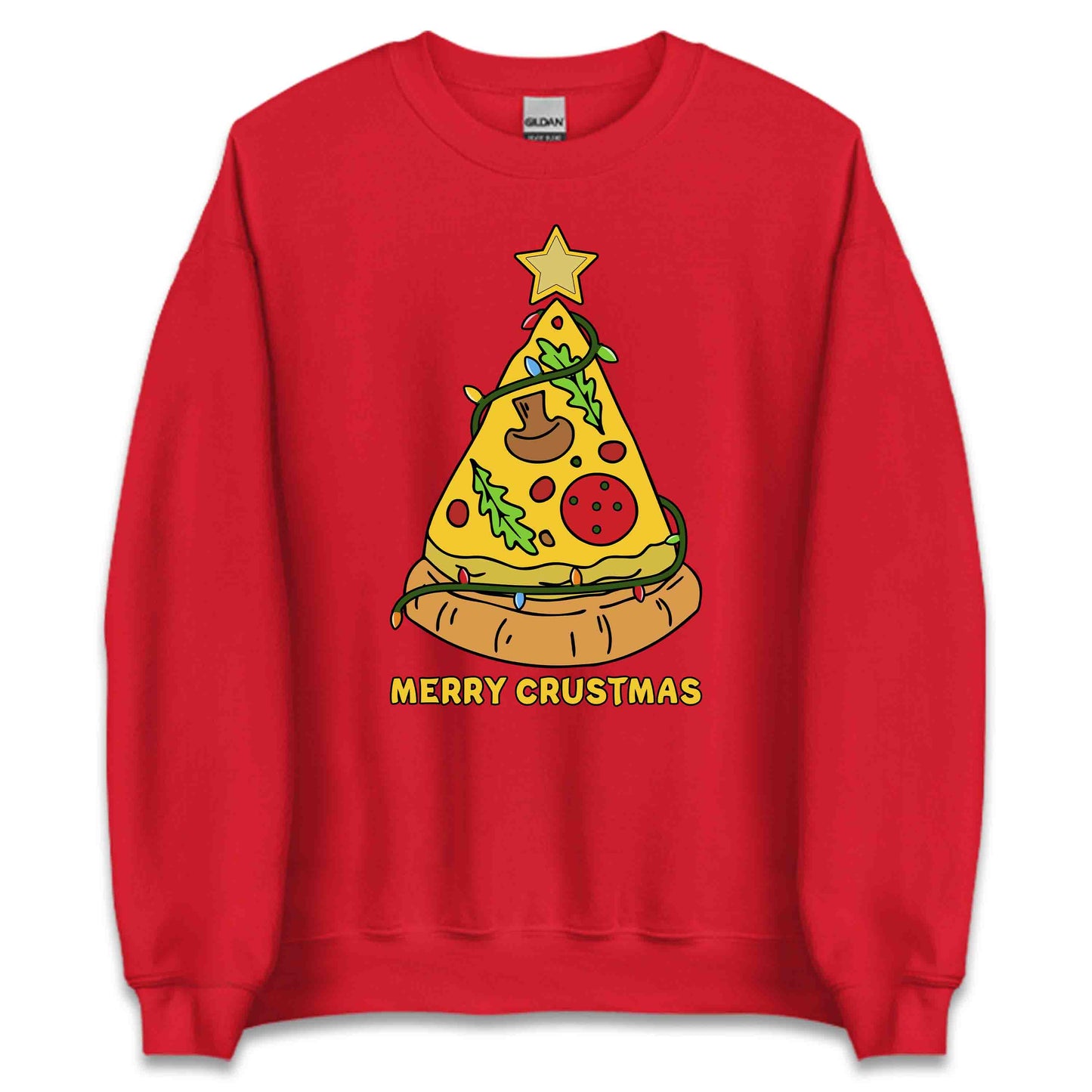 Merry Crustmas Pizza Christmas Tree Xmas Festive Food | PRODUCT CODE: YRMCUSTPZXA