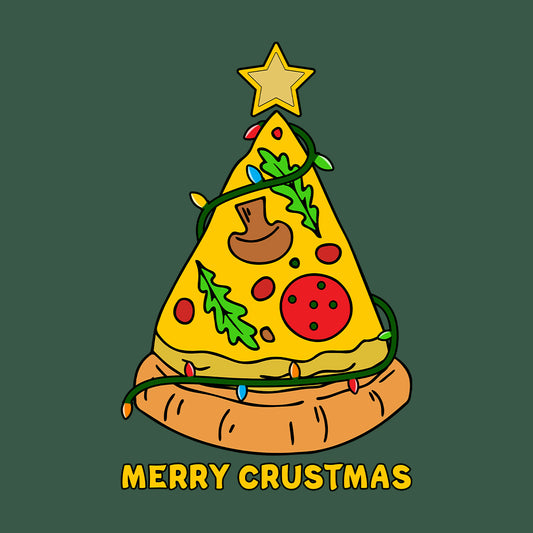 Merry Crustmas Pizza Christmas Tree Xmas Festive Food | PRODUCT CODE: YRMCUSTPZXA