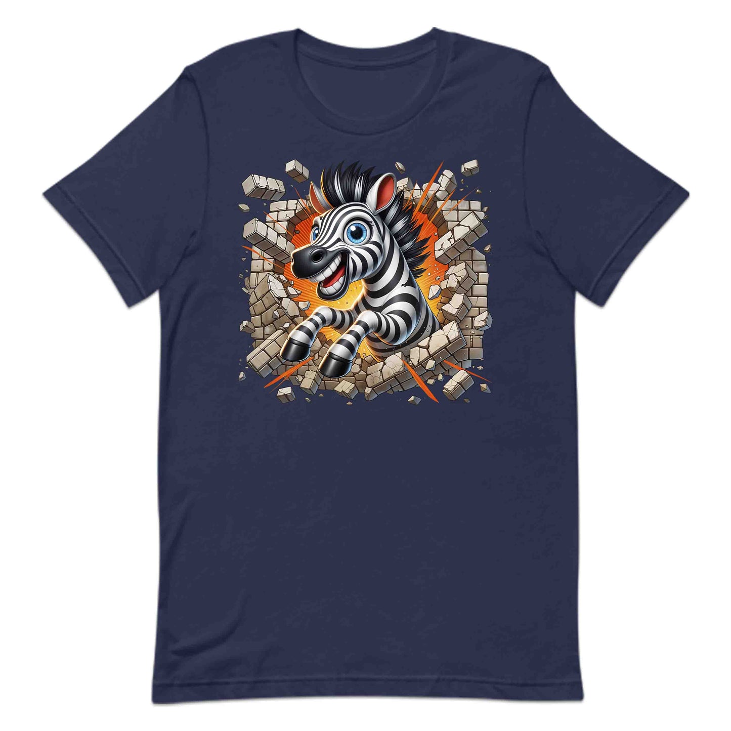 Zebra Breaking Through Brick Wall 3D Realistic Funny Wild Zebra Smash | PRODUCT CODE: ZBRKNGWLADS